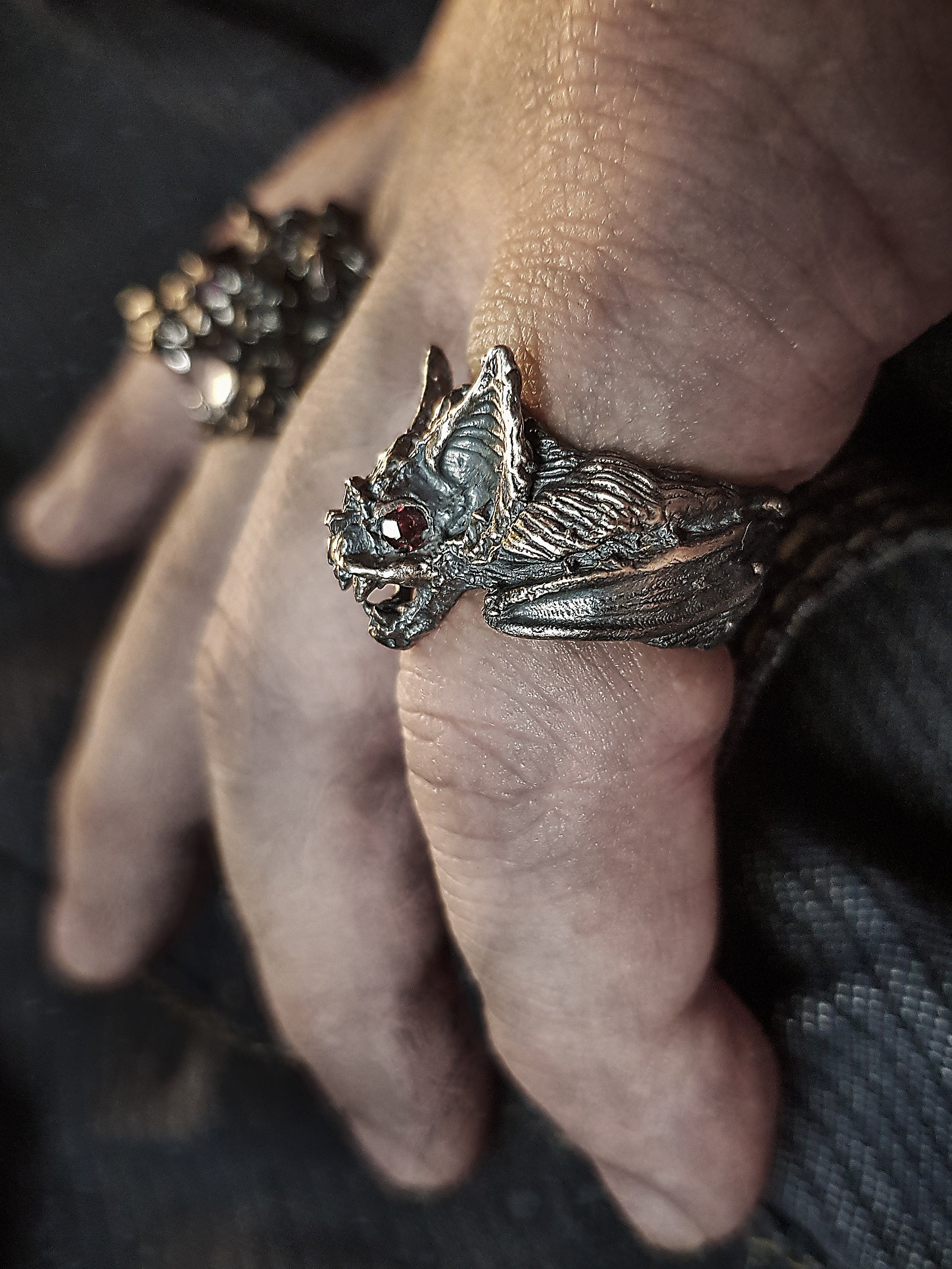 Vampire Bat Ring | 925 Silver