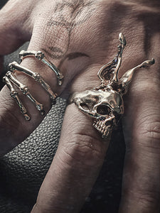 Bunny Skull Ring | 925 Silver