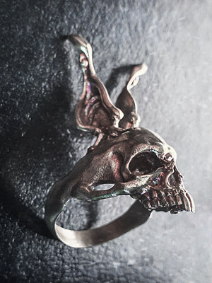 Bunny Skull Ring | 925 Silver