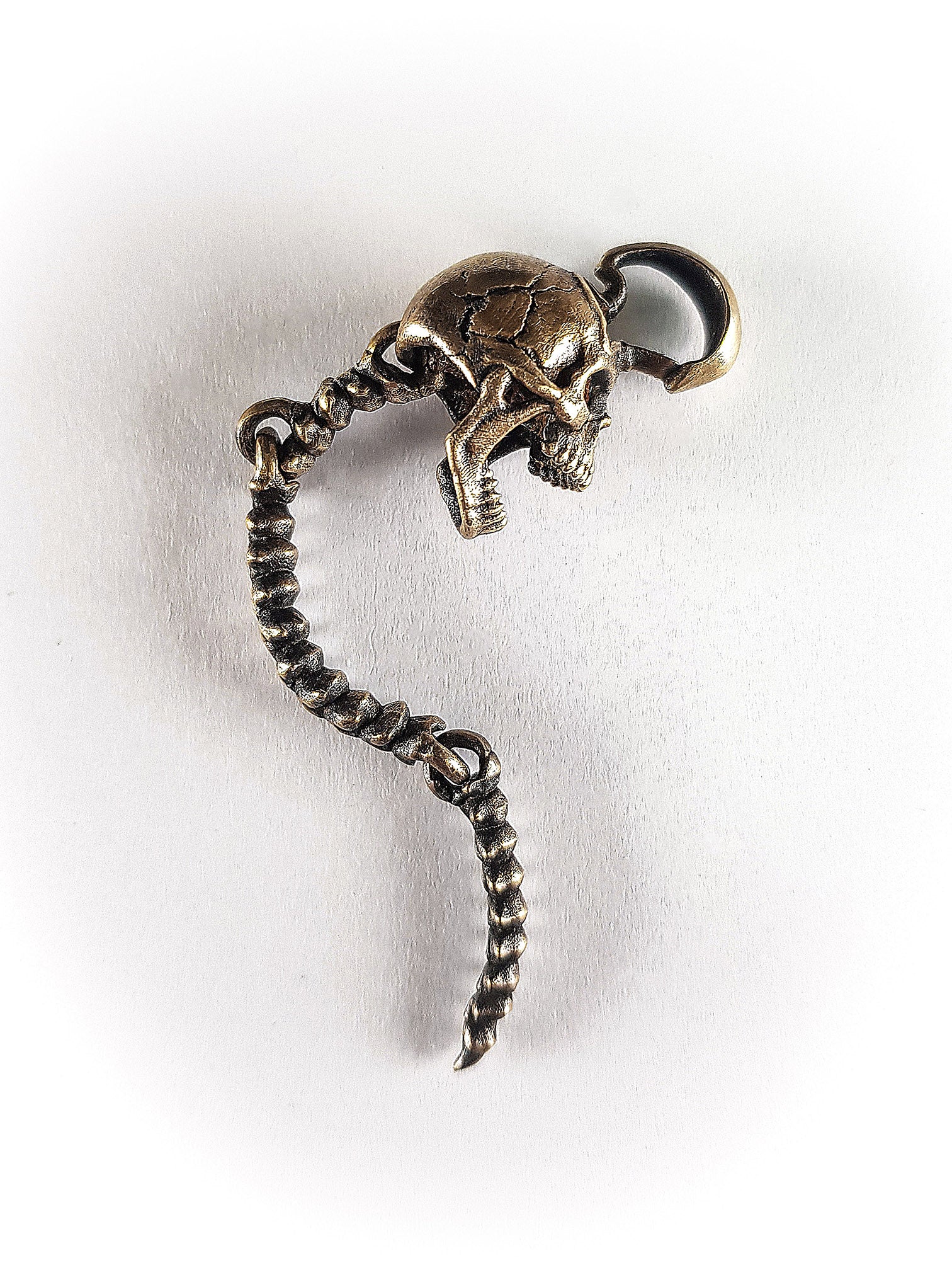 Clone Skull Pendant | 925 Silver + Brass