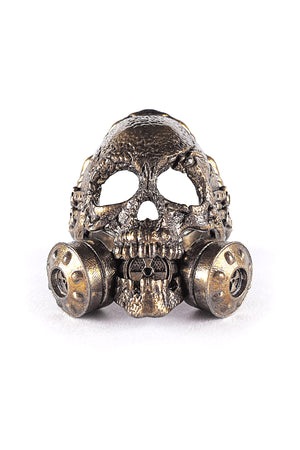 Nuclear Fallout Hero Skull Ring | 925 Silver