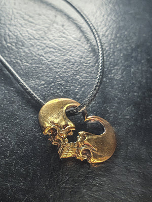 Heart Skull Pendant | 925 Silver