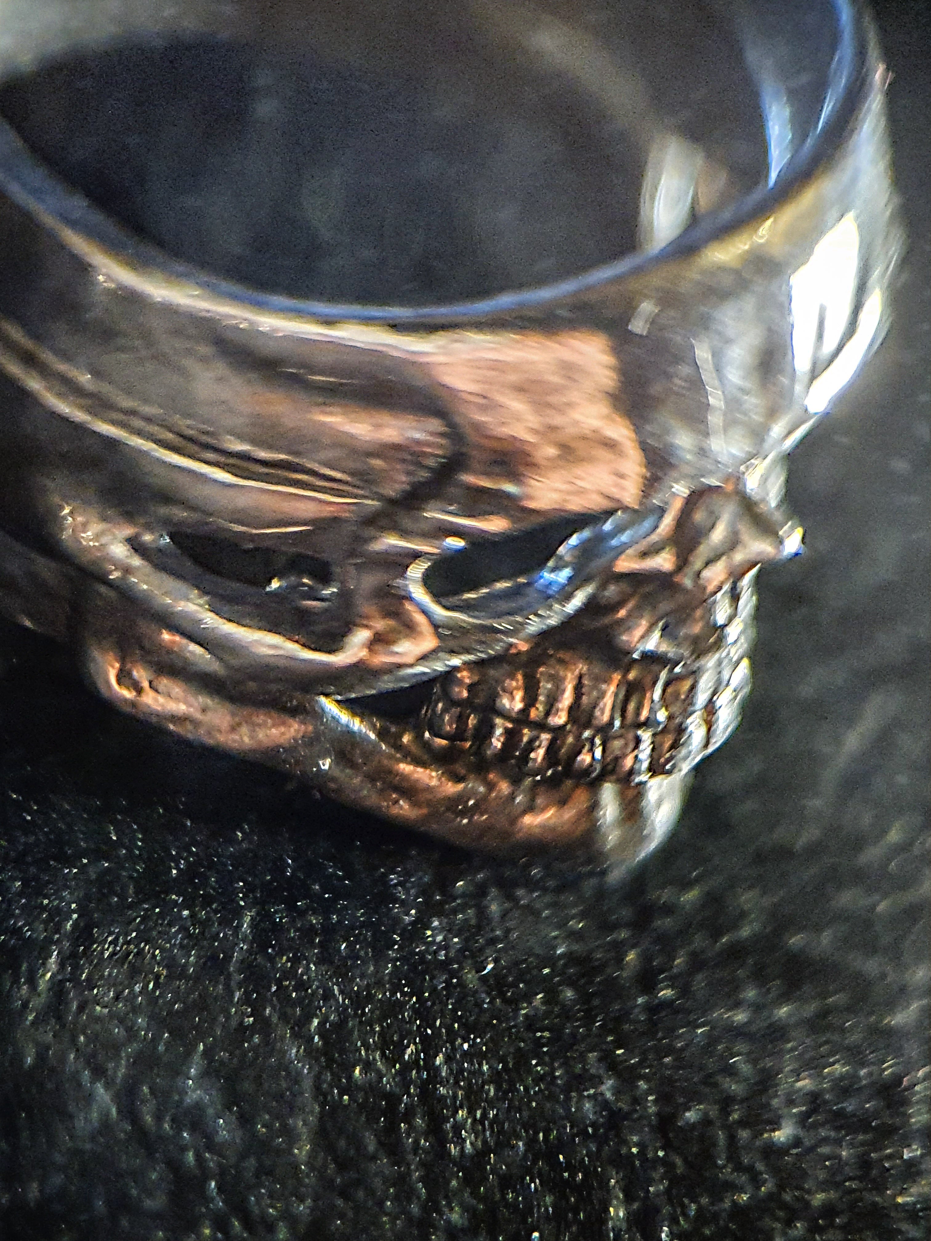 3 layered Skull Ring | 925 Silver