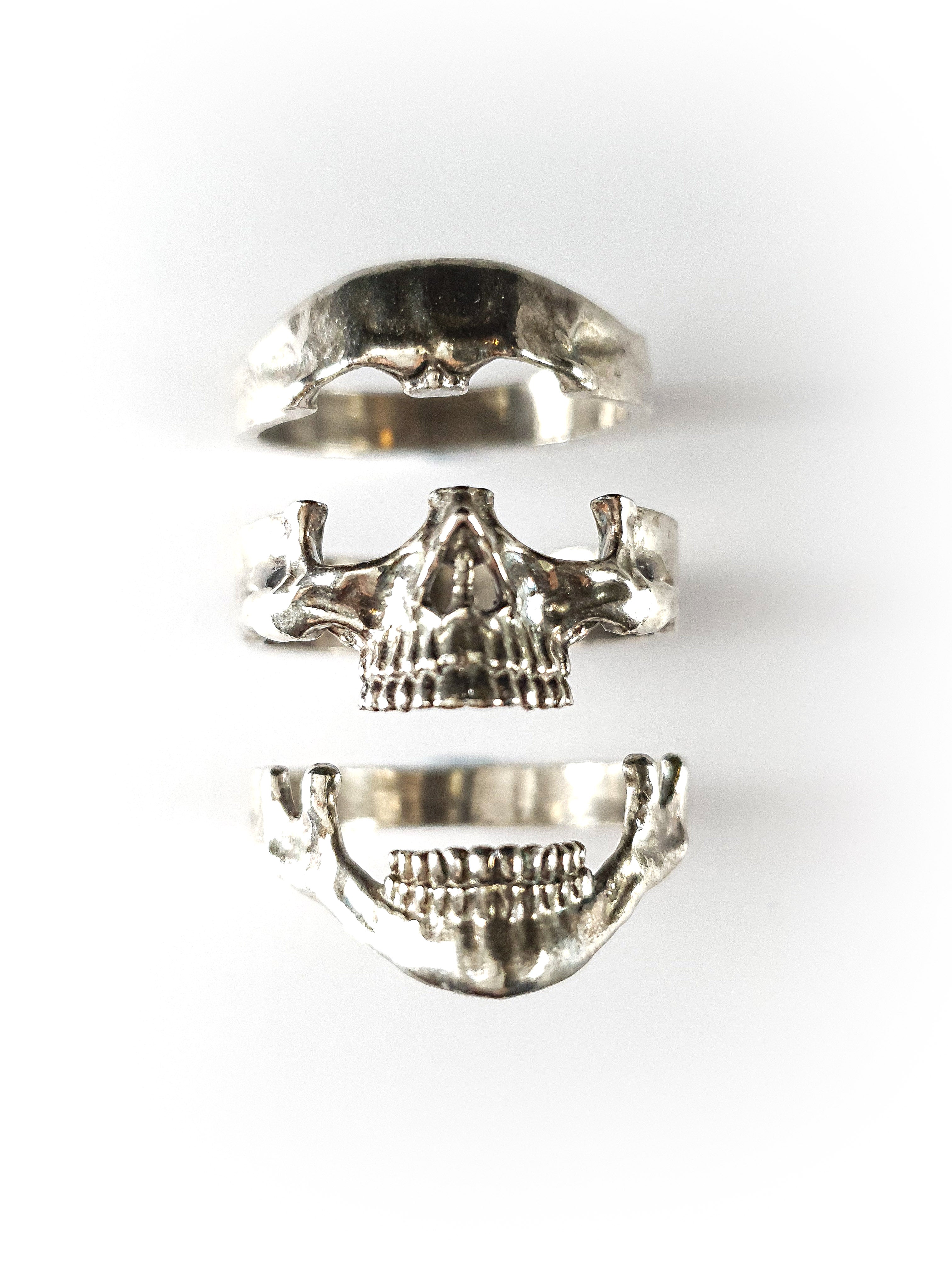 Defeated Warrior Skull Ring, 925 Silver – Vector Gems