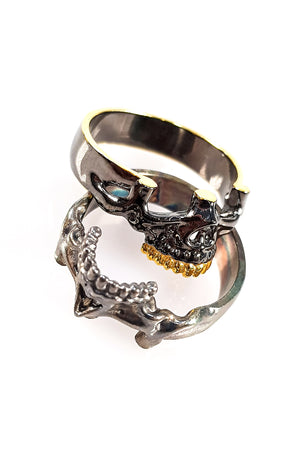 Stackable Sterling Silver Skull Ring | 925 Silver
