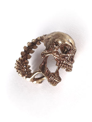 Screamer Skull Ring | 925 Silver + Brass