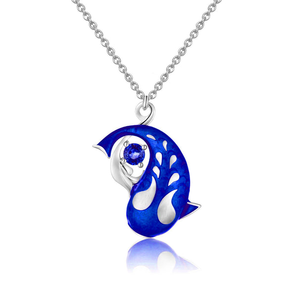 ★MIDNIGHT MOMENT.★ [Exclusive]clear knot necklace blue ☆MIDNIGHT MOMENT.☆ [Exclusive]clear knot necklace blue